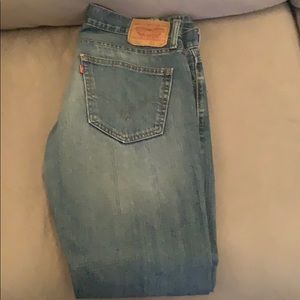 Men’s Levi’s Jeans 527 Boot Cut 33x32 Distressed